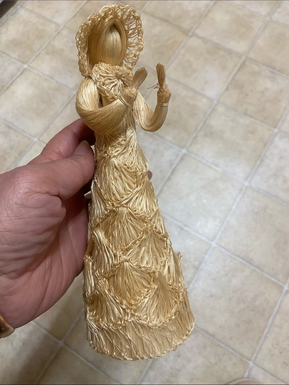Gold Wire Angel Figurine Decorative Accent